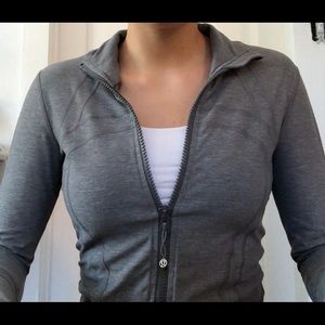 Grey Athletic Zip-up